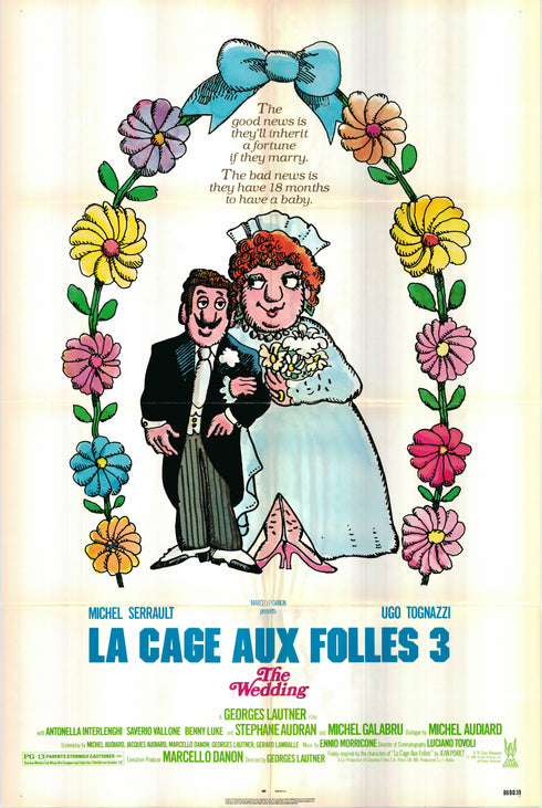la cage aux folles iii 1986 one sheet poster folded